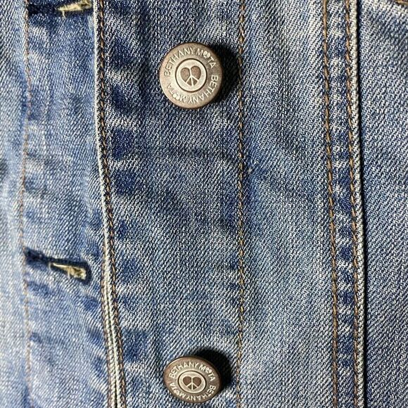 Bethany Mota Distressed Denim Punk Lives Jean Jacket - Picture 6 of 14